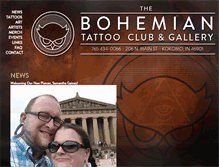 Tablet Screenshot of bohemiantattooclub.com